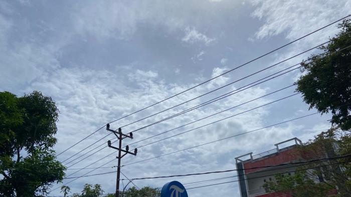 Potret kondisi cuaca di Kota Gorontalo hari ini Senin 23 Feb 2026