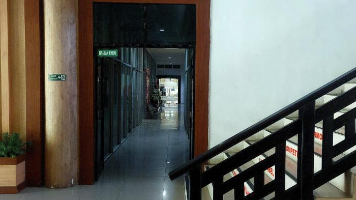 Potret koridor Bagian Umum Setda Kabupaten Gorontalo, Rabu (25/3/2026)