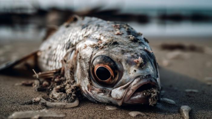 IKAN TERCEMAR -- Ilustrasi ikan mati. Sejumlah peneliti UNG mengungkap ikan konsumsi di Torosiaje terkontaminasi mikroplastik. (Sumber Foto: Freepik)