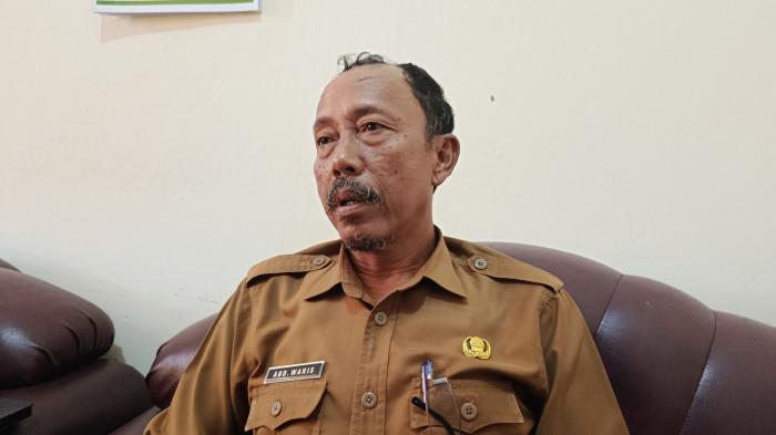 FPDL DITUNDA -- Sekretaris Dinas Kepemudaan, Olahraga dan Pariwisata Kabupaten Gorontalo, Abdul Waris saat ditemui TribunGorontalo.com, pada Senin (8/9/2025). FPDL 2025 ditunda oleh Pemkab Gorontalo. (Sumber Foto: TribunGorontalo.com/Jefri Potabuga)