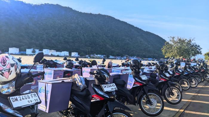 Sepeda motor bantuan Gubernur Gorontalo Gusnar Ismail dddd