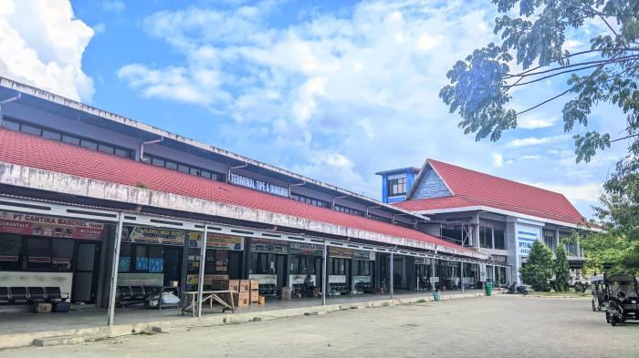 Suasana Terminal Dungingi, Kota Gorontalo pada Senin (20/4/2026).