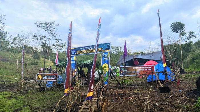 Tenda kontingen putra Kwartir Cabang Buol 88888