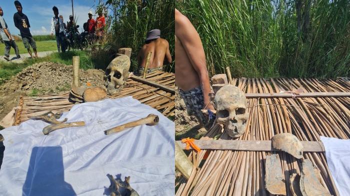 PENEMUAN TENGKORAK -- Tengkorak Manusia yang Ditemukan Warga Desa Tilote, Kecamatan Tilango, Kabupaten Gorontalo, Provinsi Gorontalo pada 20 Oktober 2025.