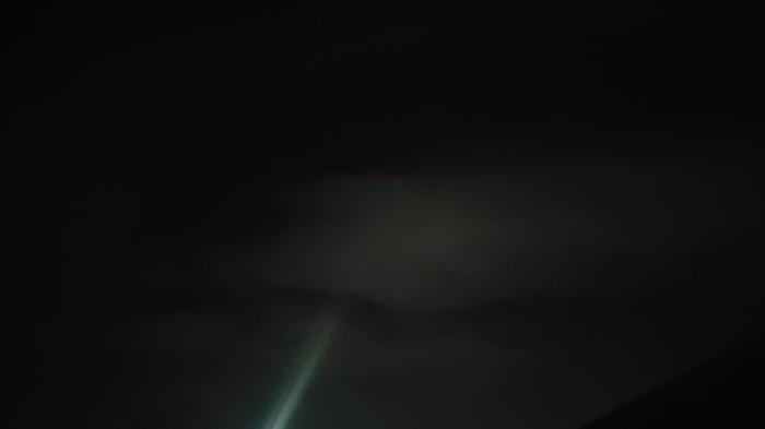 GERHANA : Kondisi langit Gorontalo dari Desa Luhu, Kecamatan Telaga, Kabupaten Gorontalo, Provinsi Gorontalo saat proses terjadi Gerhana Bulan (Pukul 01:30 Wita), Senin (8/9/2025).