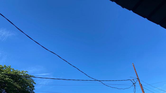 PRAKIRAAN CUACA - Potret kondisi cuaca di Kabupaten Pohuwato hari ini cerah berawan pukul 08.00 Wita -