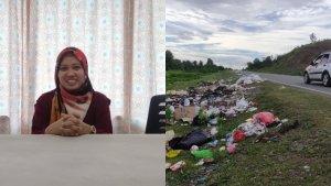 Dian-Rosmalasari-dan-tumpukan-sampah-di-Jalan-GORR-88999.jpg