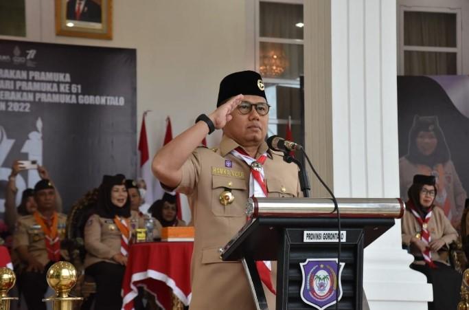 Pj Gubernur Hamka Pimpin Apel Besar Gerakan Pramuka