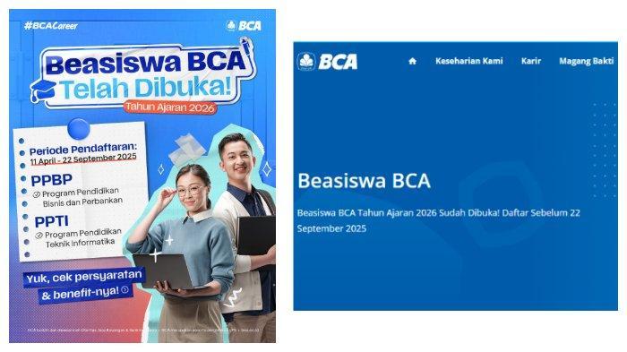 Beasiswa BCA 2025 Resmi Dibuka! Kuliah Gratis 2.5 Tahun dan Peluang Jadi Karyawan Tetap