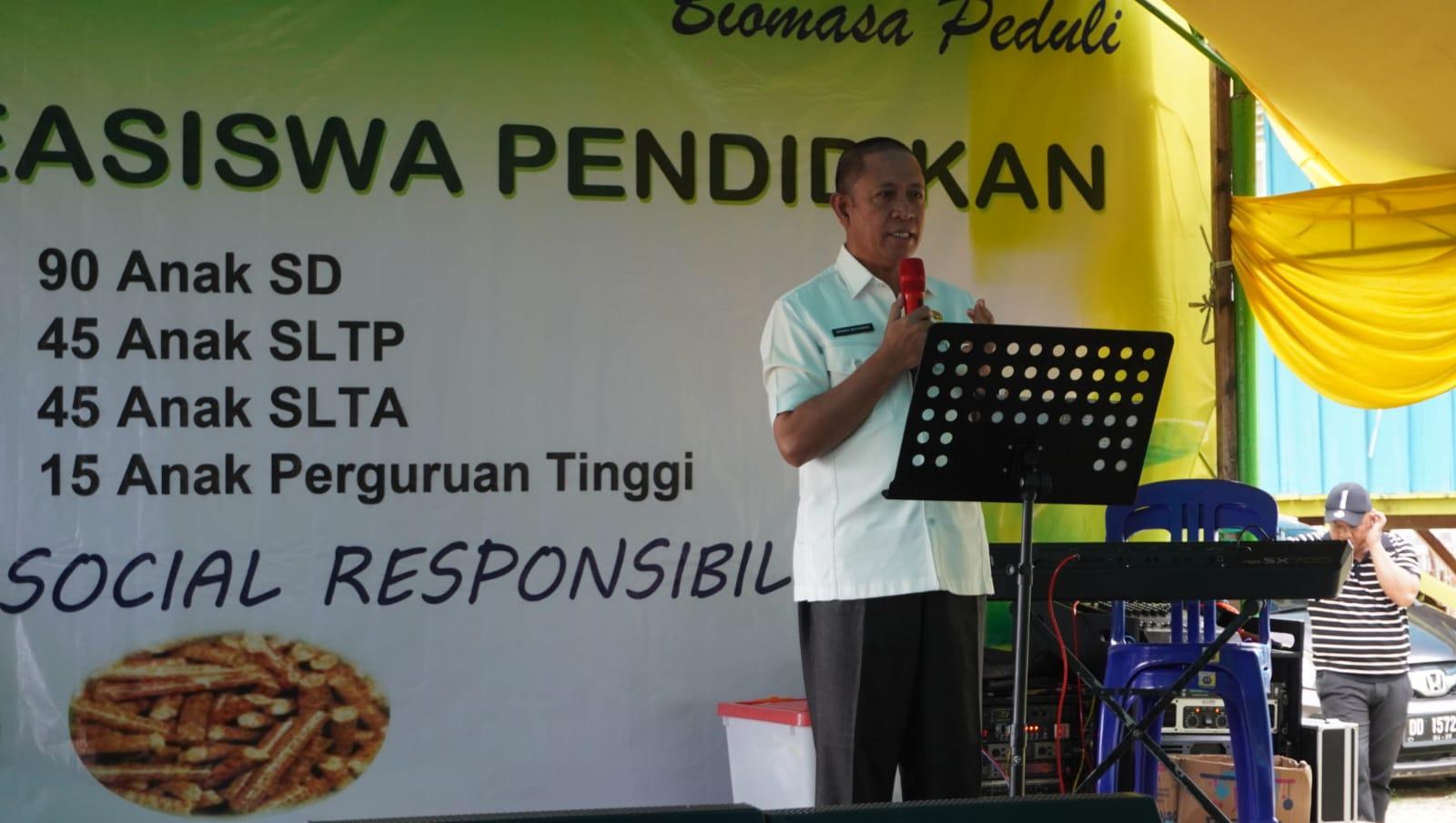 Kadis Dikbud Pohuwato Apresiasi Beasiswa BJA Group : Rasa Bangga Atas Nama Pemda ke Biomasa Grup