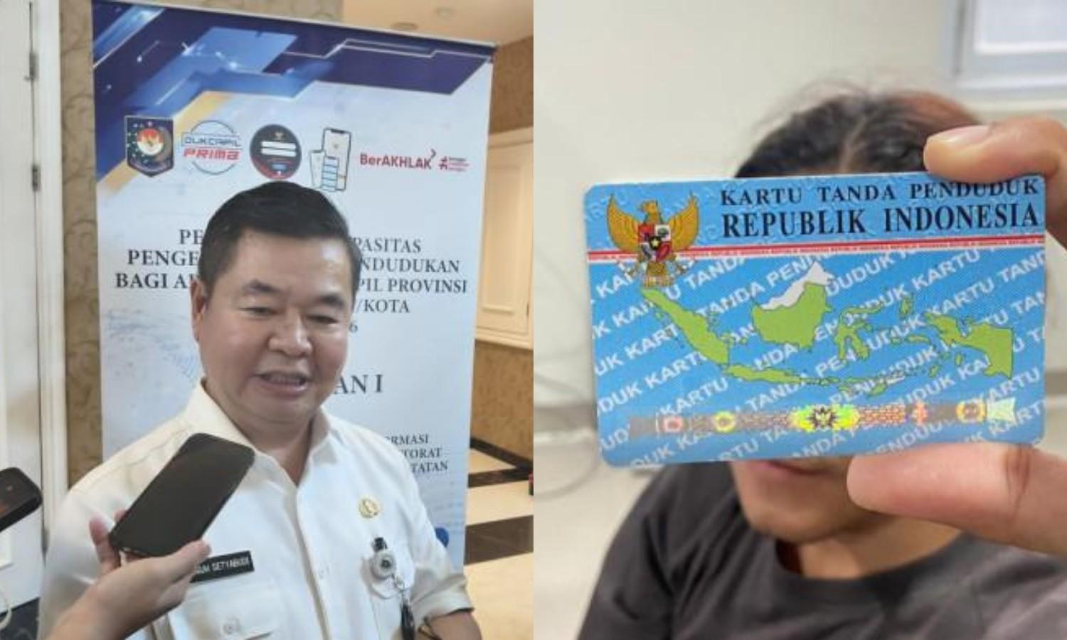 Kolase-foto-Direktorat-Jenderal-Dukcapil-Teguh-Setyabudi-dan-pria-memegang-KTP.jpg