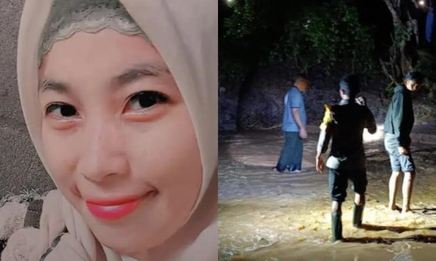 Kolase-foto-Sumitra-Isini-dan-warga-bersama-polisi-saat-mencari-orang-hanyut.jpg