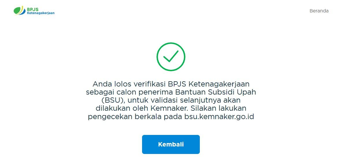 Berikut Tahapan Setelah Lolos Verifikasi BSU 2025, Cek Status Validasi Akhir Bantuan Subsidi Upah