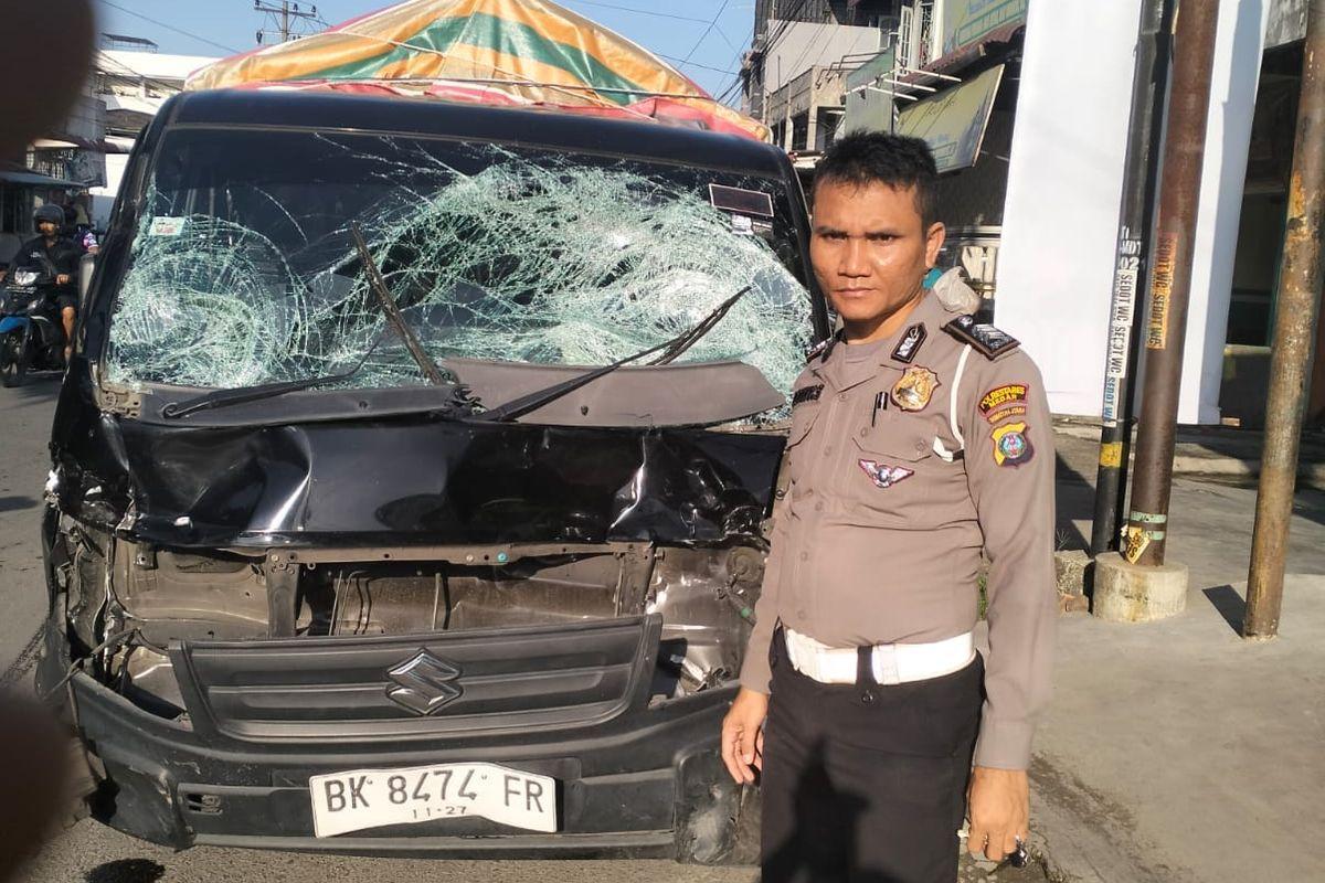 Kecelakaan Beruntun Berujung Maut, Mobil Pikap Tabrak 3 Motor, 1 Orang Tewas