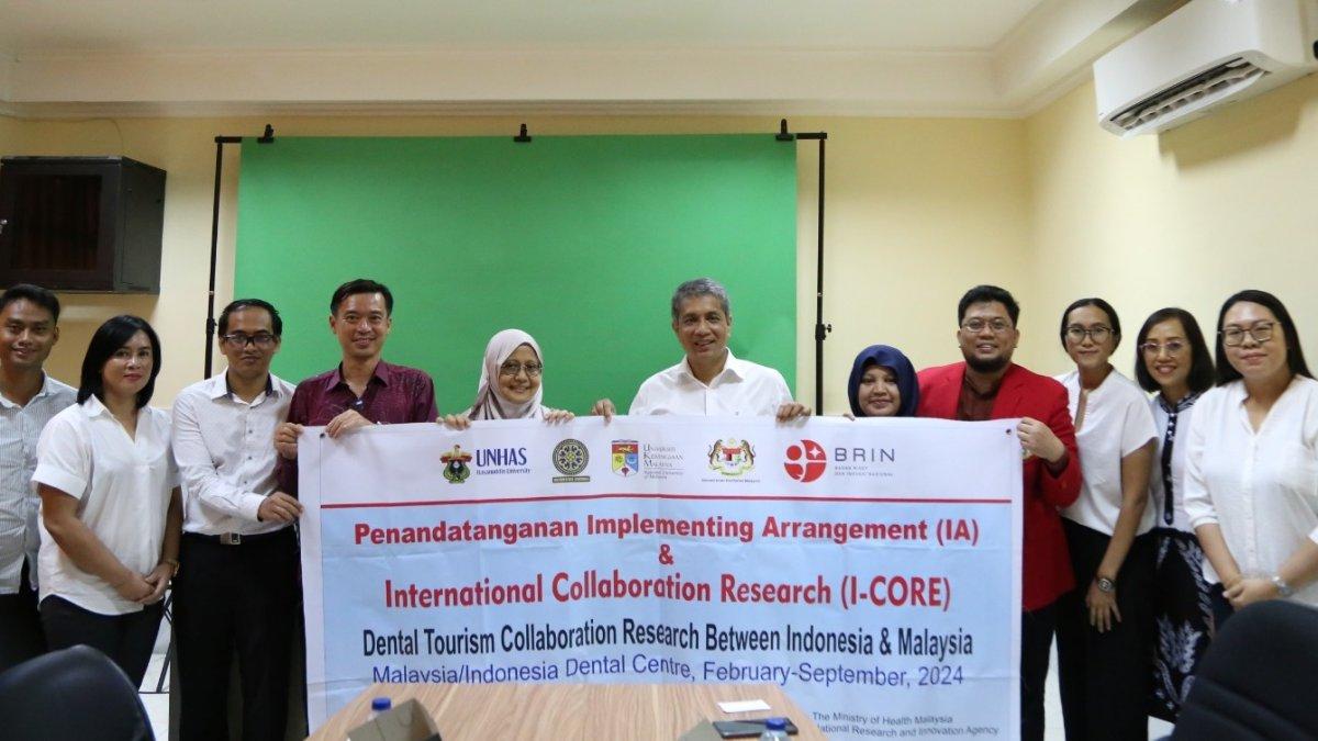 FKG Unhas, UKM Malaysia, Udayana Bali dan BRIN Bekerjasama & Kolaborasi Penelitian: Dental Tourism