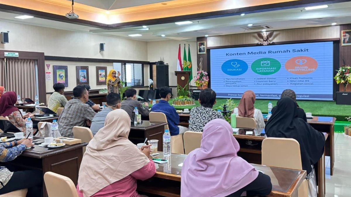 Workshop Konten Kreator Rumah Sakit Bertemakan 'From Hospital to Viral'