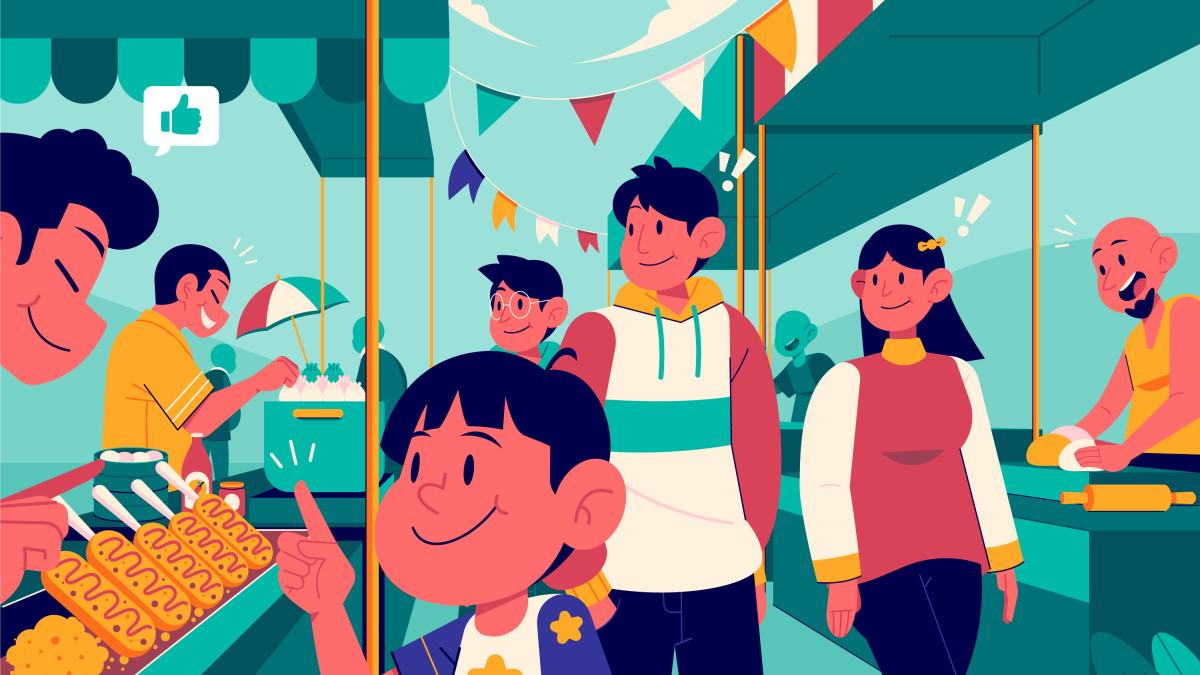 anak membeli jajanan 1