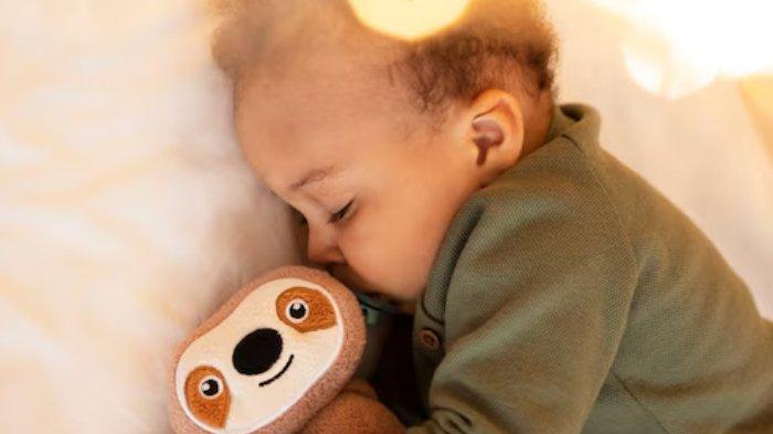 Ilustrasi bayi tidur nyenyak