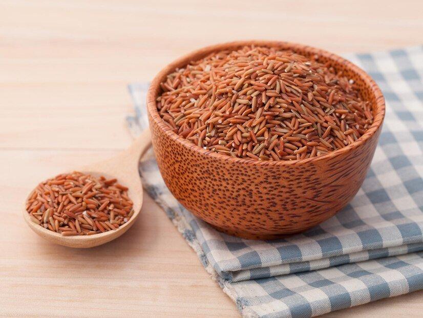 ilustrasi beras merah