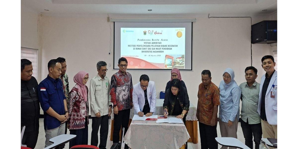 Pusat Pelatihan Kesehatan RSGMP Unhas Raih Akreditasi Paripurna