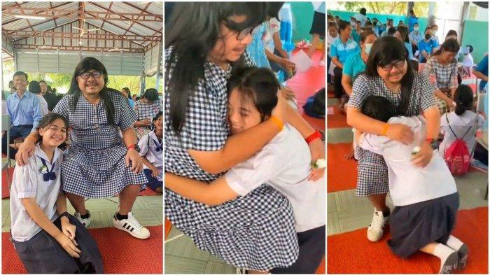 Sosok Ayah Nekat Datang ke Sekolah Dandan Layaknya Wanita, Anak Menangis, Fakta Sedih Terkuak