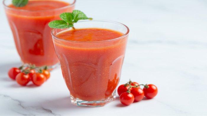 Ilustrasi jus tomat, berikut fakta mengenai jus tomat yang bagus untuk kesehatan tubuh