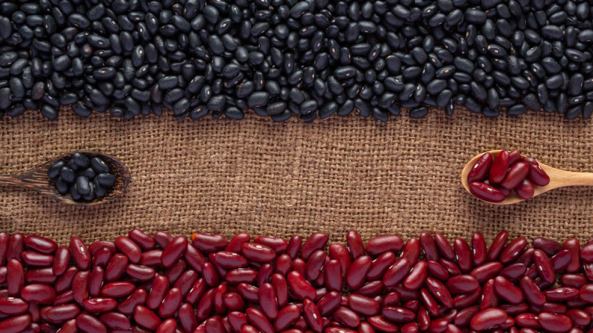 kacang hitam dan kacang merah