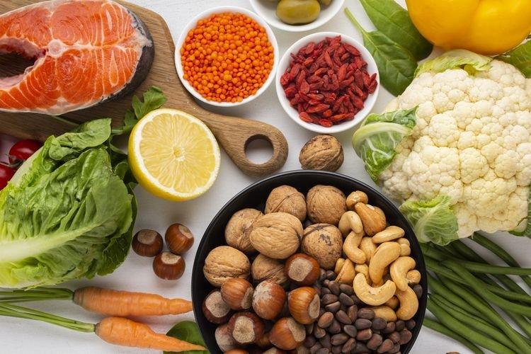 ilustrasi makanan tinggi kalsium, makanan yang dapat membantu meredakan kecemasan