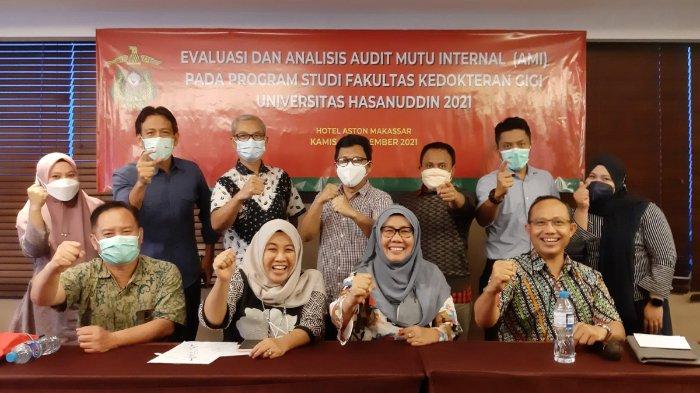 FKG Unhas Gelar Kegiatan Evaluasi dan Analisis Audit Mutu Internal (AMI) Program Studi 2021