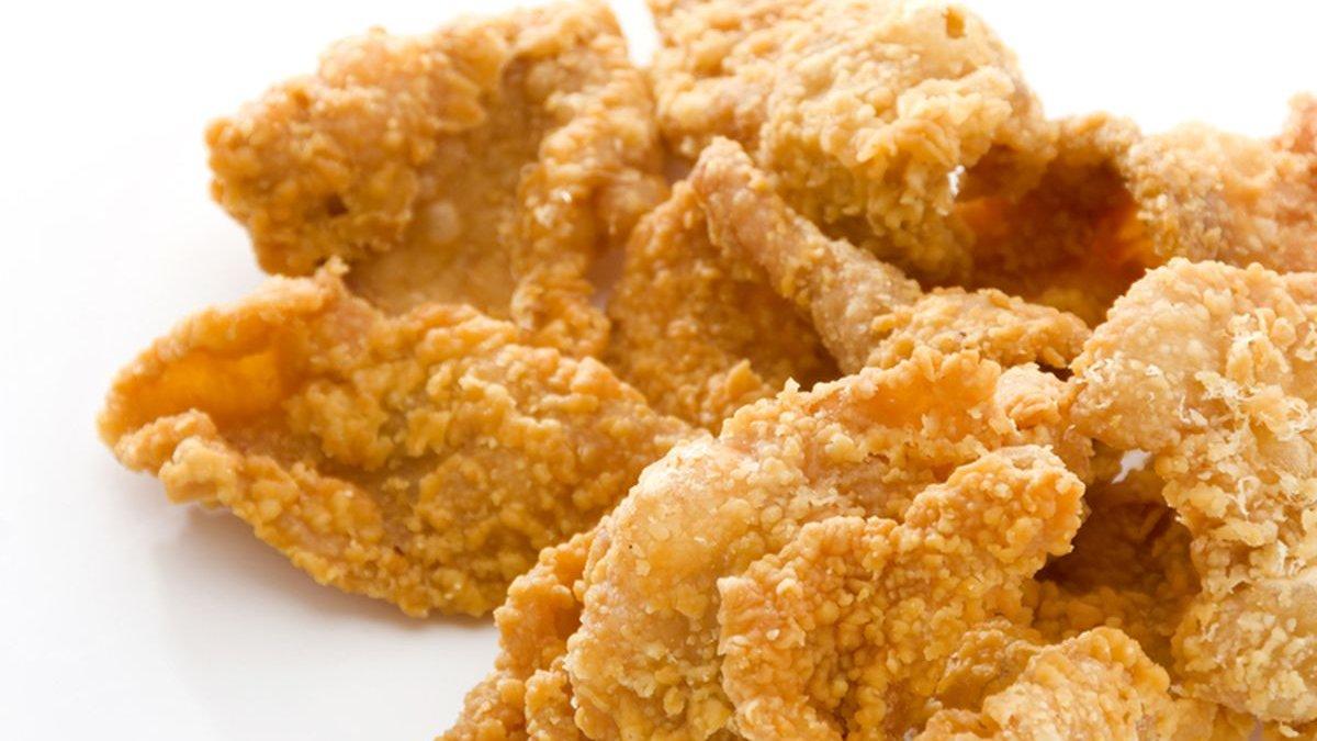 ilustrasi kulit ayam goreng