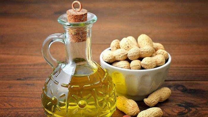 ilustrasi minyak kacang, minyak yang bagus untuk menggoreng