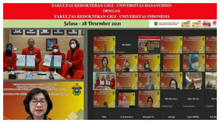 FKG Unhas bersama Universitas Indonesia Sepakat Kerja Sama Pengembangan Tridarma