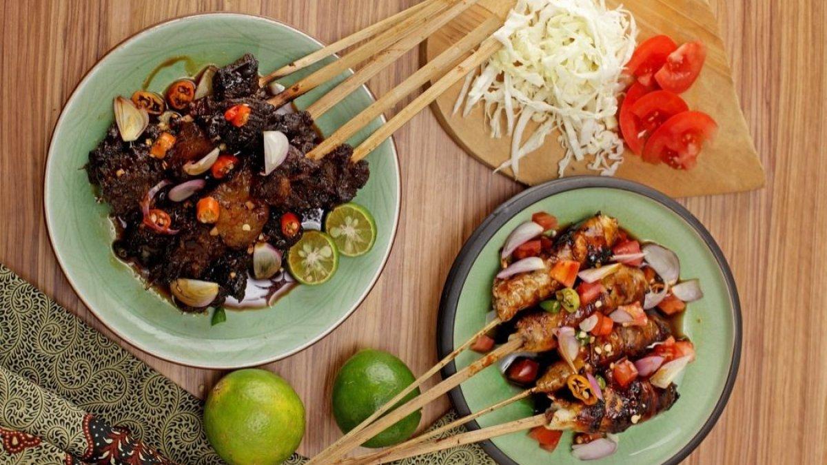 ilustrasi sate kambing