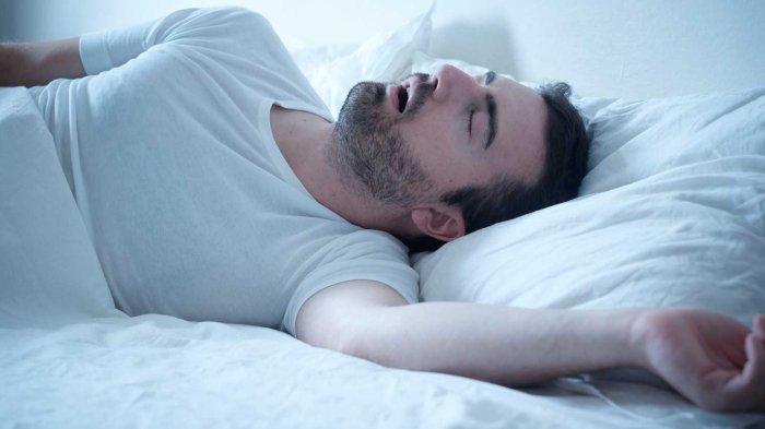 ilustrasi seseorang yang mengalami sleep apnea