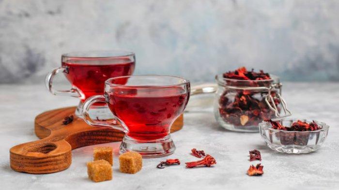 Ilustrasi teh kembang sepatu, berikut manfaat teh kembang sepatu untuk kesehatan