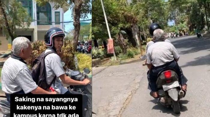 Kakek Diajak ke Kampus, Mahasiswa Ini Tuai Pujian Warganet, Alasannya Bikin Haru