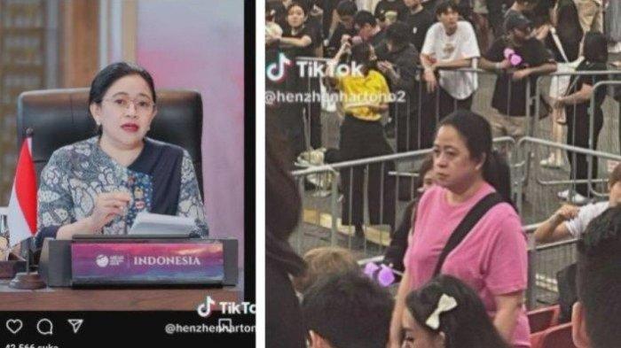 VIRAL Wanita Mirip Puan Maharani Nonton Konser Blackpink di Singapura, Asli atau Cuma Mirip?