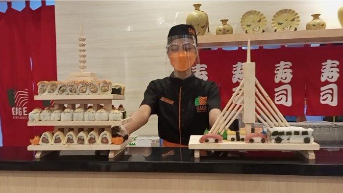 Unik Pisan, Ada Sushi Berbentuk Gd Sate dan Fly Over Pasupati. Ini Hanya ada di Gage Sushi and Grill