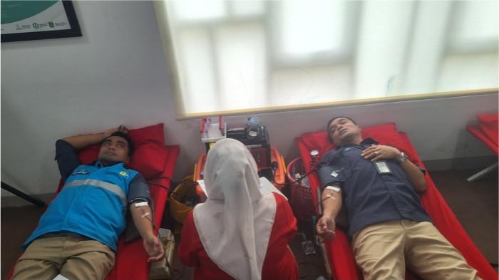 PLN Gunung Putri Gelar Donor Darah Bersama PMI Bogor dalam Rangka Hari Listrik Nasional ke-80
