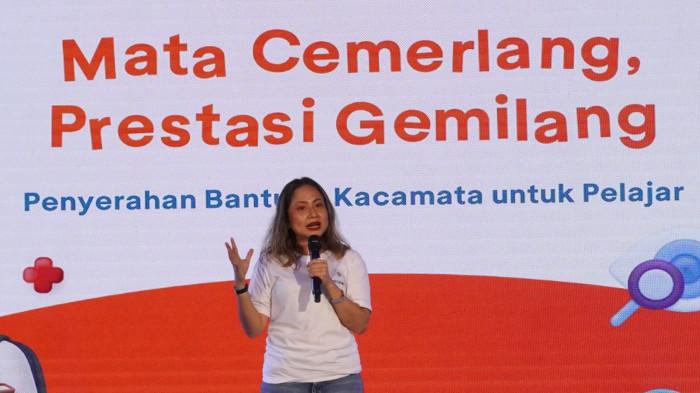 EVP Corporate Communication & Social Responsibility BCA, Hera F. Haryn menyampaikan sambutan pada penutupan kegiatan 