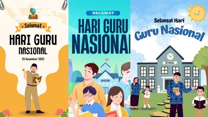 HARI GURU NASIONAL - Berikut kumpulan link download poster Hari Guru Nasional 2025 yang cocok dibagikan di media sosial.