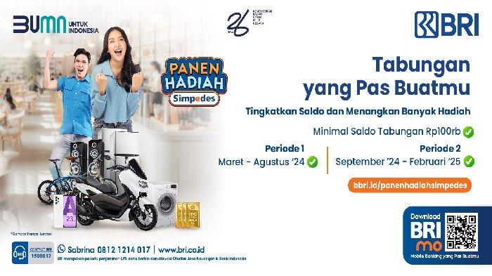Tingkatkan Saldo Simpedes BRI dan Raih Kesempatan Dapatkan Hadiah Menarik!