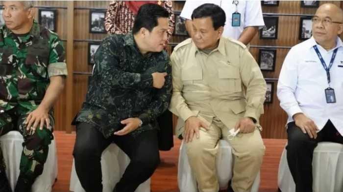 Erick Thohir Dinilai Figur Cawapres Pilihan Utama Prabowo Subianto