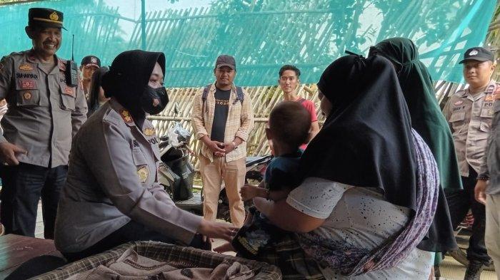 Akhir Pekan Pun Kapolres Subang AKBP Sumarni Blusukan Jenguk Bocah Bocor Jantung di Pantura