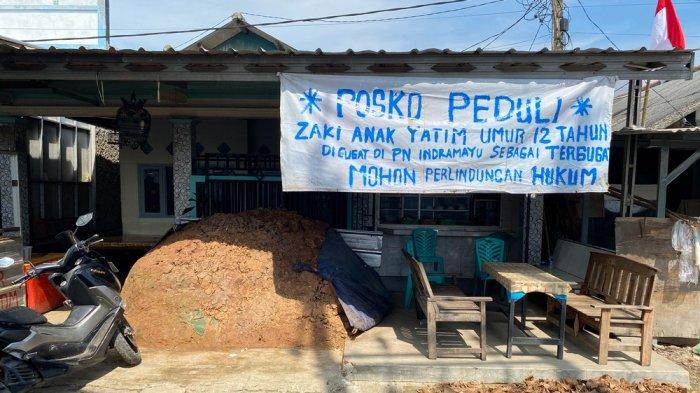 Kondisi rumah yang digugat kakek kepada cucunya yang masih berusia 12 tahun di Desa Karangsong, Kecamatan/Kabupaten Indramayu, Senin (7/7/2025)