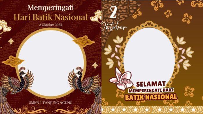 TWIBBON HARI BATIK - Kumpulan link Twibbon Hari Batik Nasional 2025 yang bisa dibagikan sebagai ucapan di media sosial. Hari Batik Nasional diperingati setiap tanggal 2 Oktober.