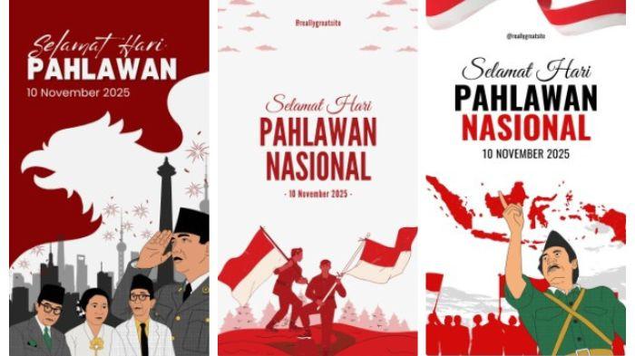 POSTER HARI PAHLAWAN - Kumpulan poster Hari Pahlawan 2025 dengan desain menarik yang bisa diunduh dan dibagikan di media sosial. Hari Pahlawan Nasional diperingati setiap 10 November.