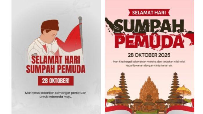 Download 60 Poster Hari Sumpah Pemuda 2025 Gratis dan Menarik, Cocok Jadi Ucapan di IG hingga WA
