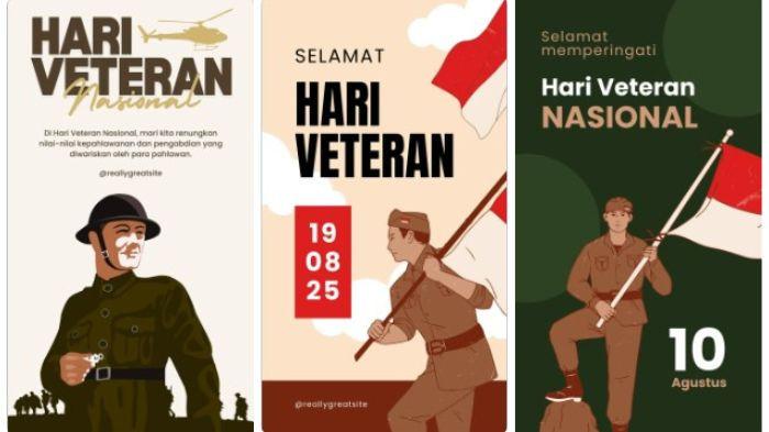 POSTER HARI VETERAN - Kumpulan poster Hari Veteran Nasional 2025. Hari Veteran Nasional diperingati setiap tanggal 10 Agustus.