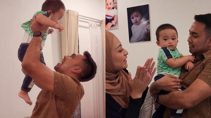 MOMEN Kedekatan Baby Adzam dengan Pacar Baru Nathalie Holscher, Dihampiri Sepulang Kerja